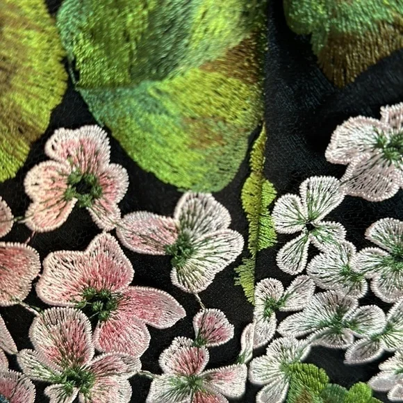 Dress The Population black hydrangea midi dress size XS or 0-2. NWOT - Picture 6 of 9